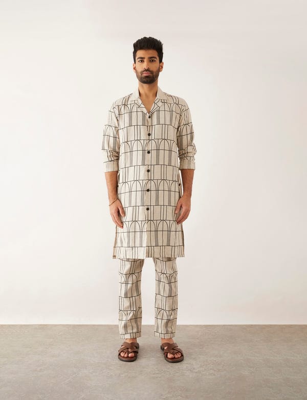 SON OF A NOBLE - SNOB — TUBA - ARCHES - KURTA - IVORY