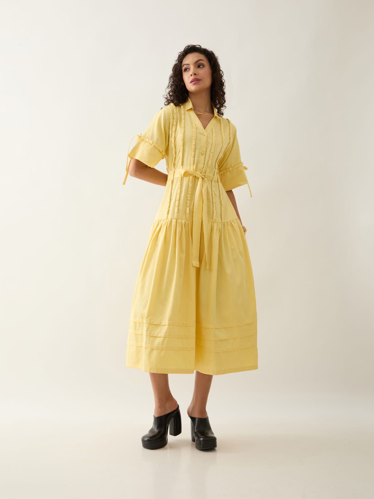 NASH DRESS - LEMON - image 5