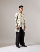 Orion Estate Kurta Set - Off White view 3