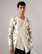 Orion Estate Kurta Set - Off White view 5