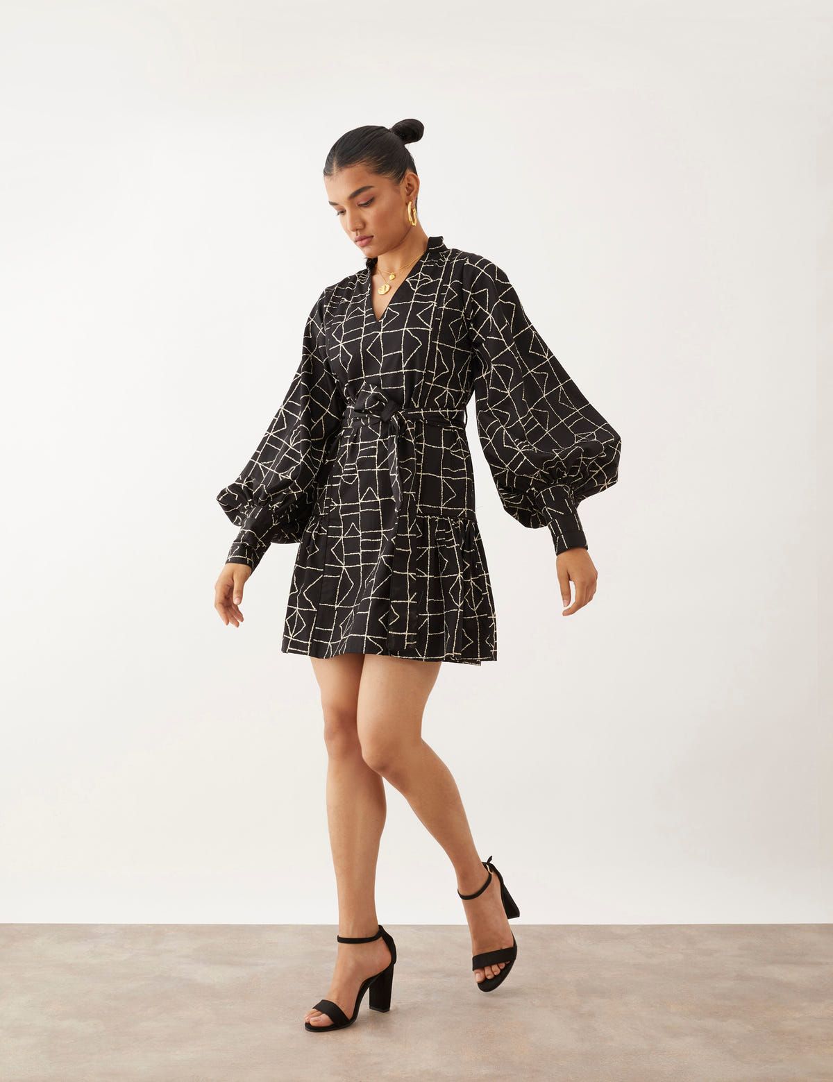 CLARA DRESS - BLACK - image 1