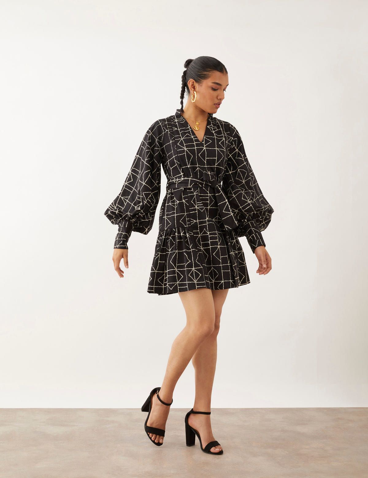 CLARA DRESS - BLACK - image 5