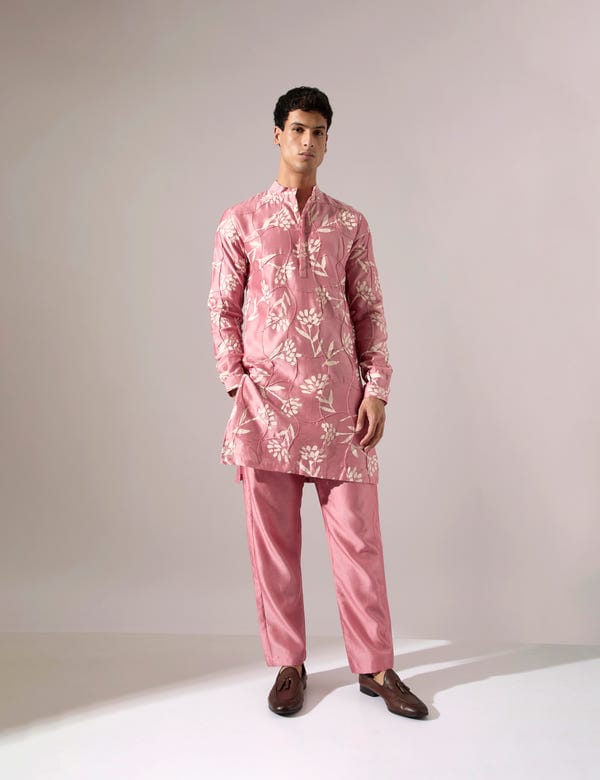SON OF A NOBLE - SNOB — Quentin Paradise Kurta Set - Pink