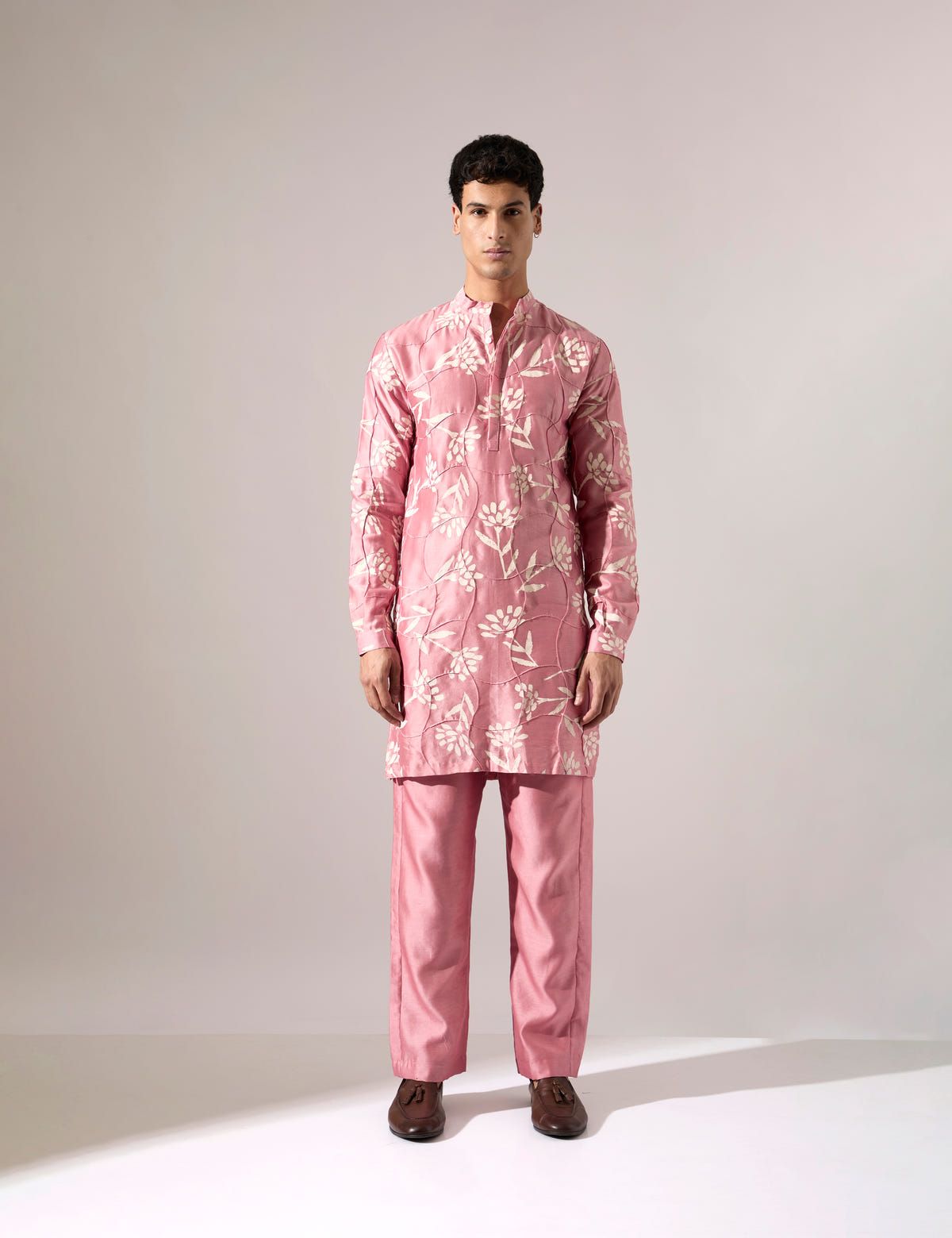 Quentin Paradise Kurta Set - Pink - image 3