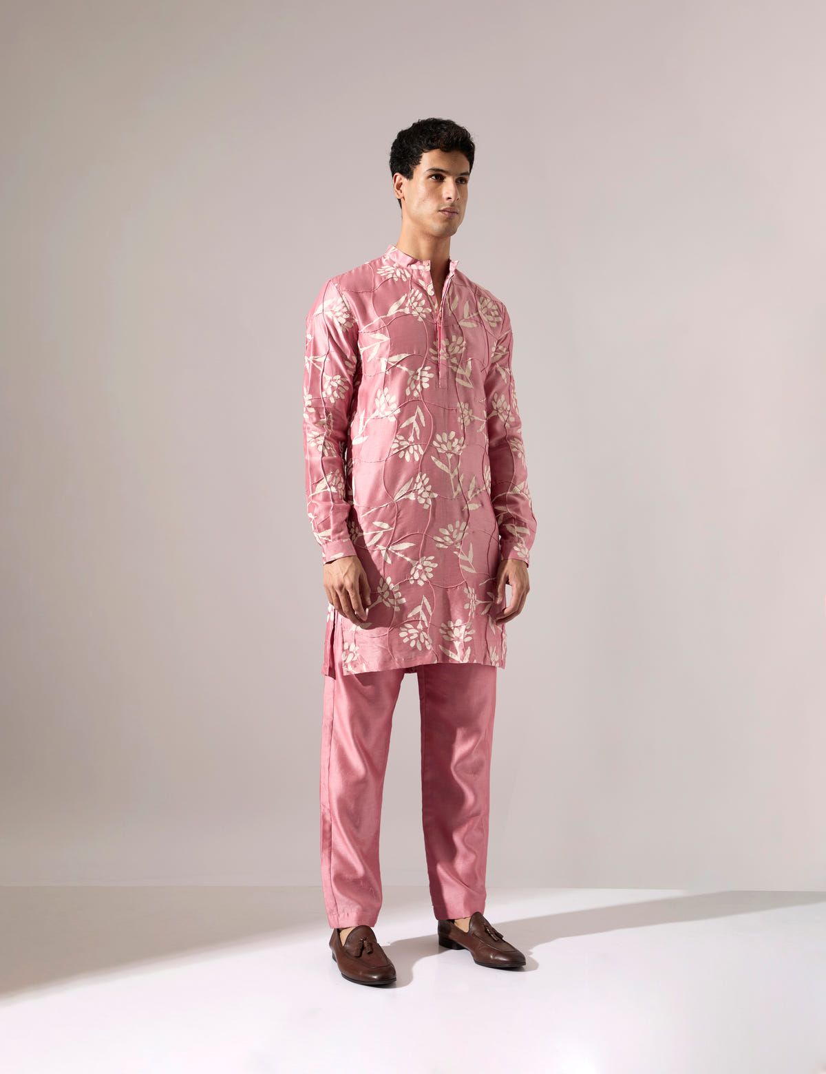 Quentin Paradise Kurta Set - Pink - image 4