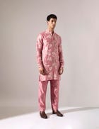 Quentin Paradise Kurta Set - Pink view 4