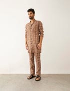 BAB FUZZ SHIRT SET - BROWN view 2