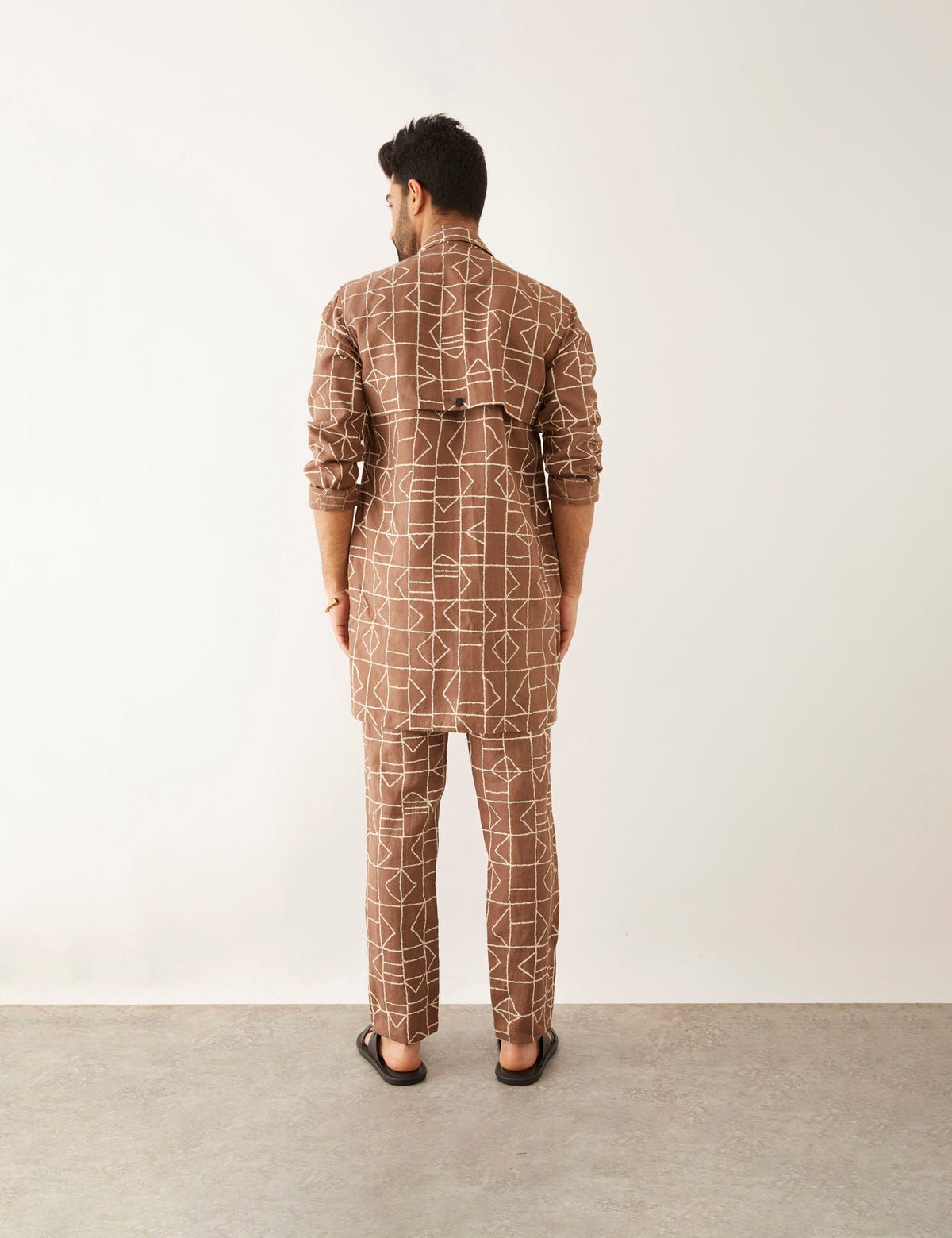 BAB FUZZ SHIRT SET - BROWN - image 5