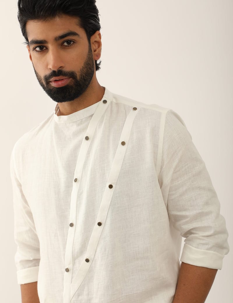 AADI  KURTA - WHITE