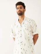 HAARIS LEAF SHIRT SET - WHITE view 4