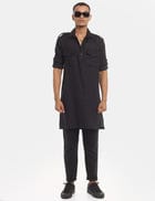 Kabul - Kurta - Black view 1