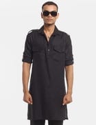 Kabul - Kurta - Black view 3