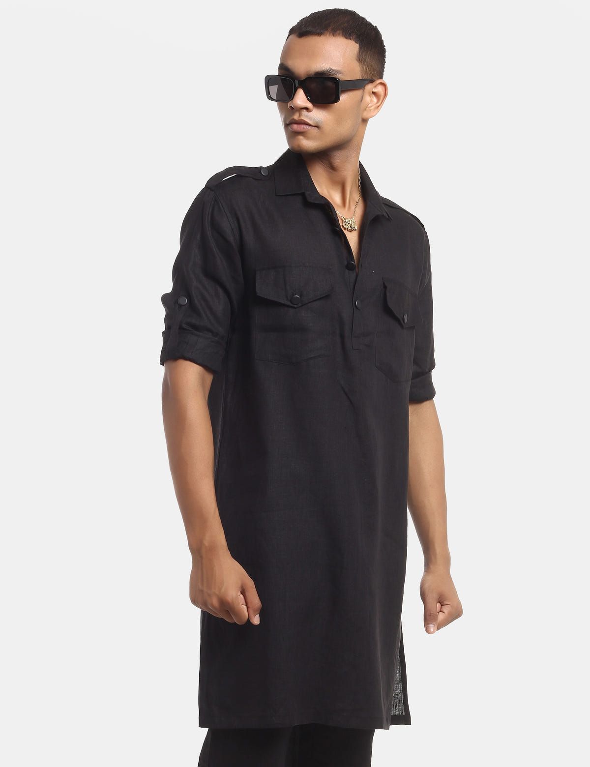 Kabul - Kurta - Black - image 4