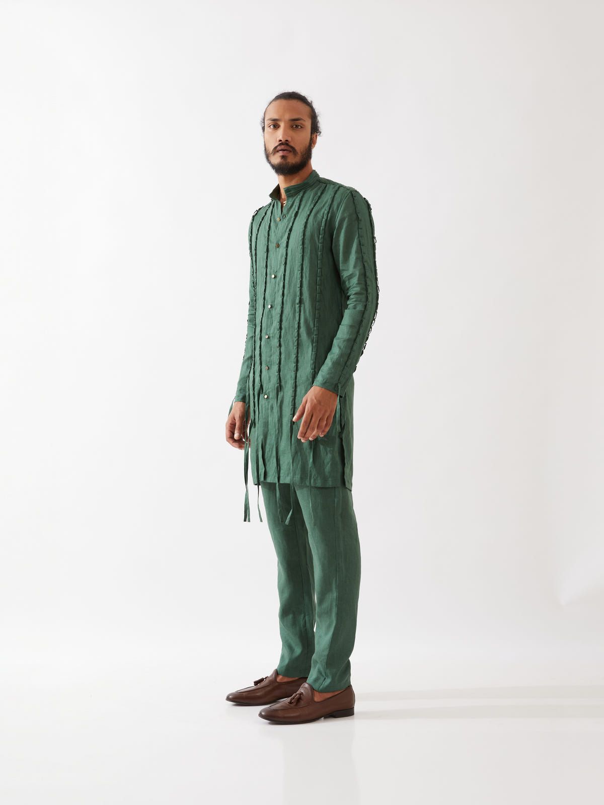 STAFAN KURTA SET - GREEN - image 4