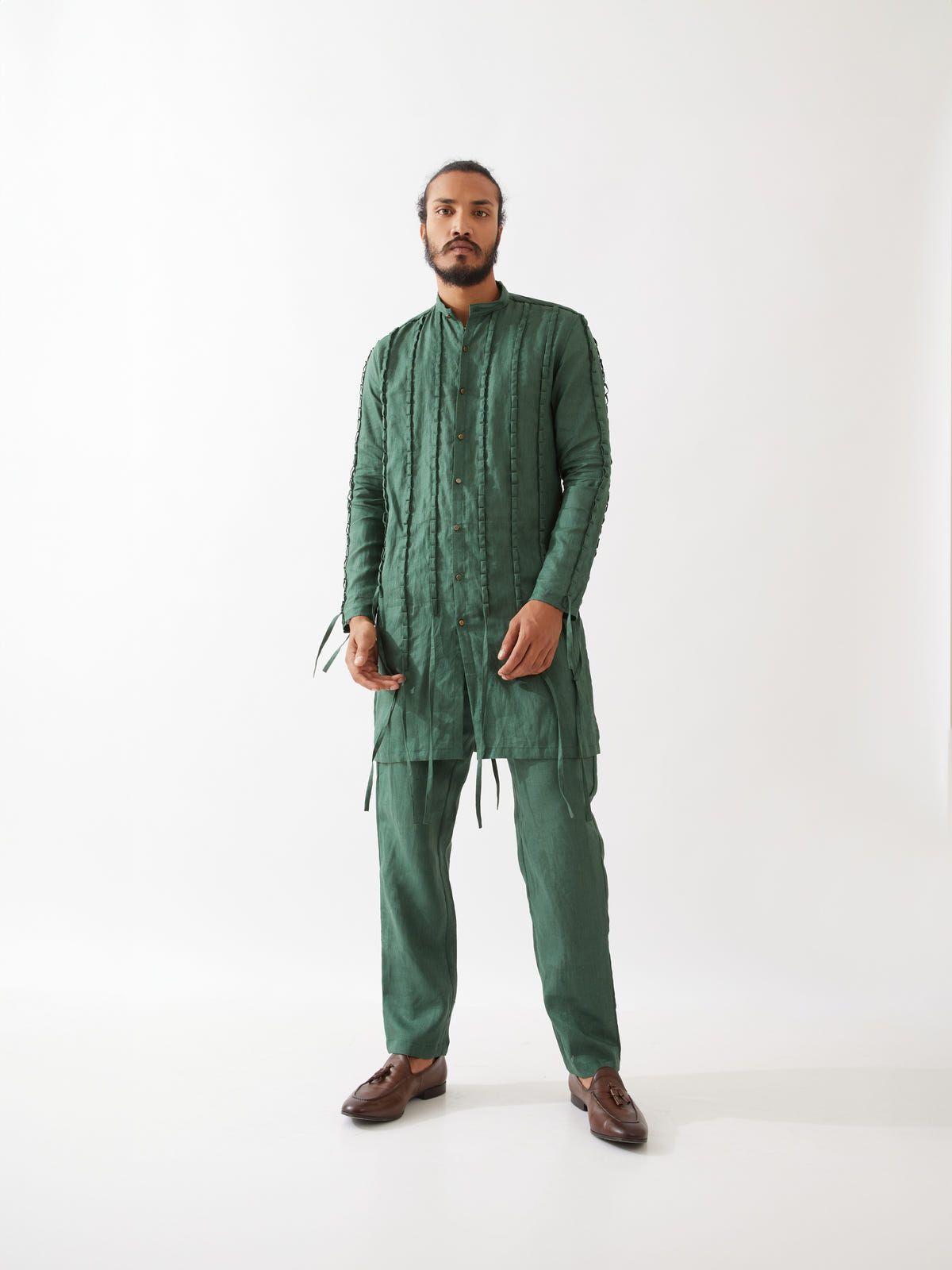 STAFAN KURTA SET - GREEN - image 6