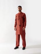 NASH KURTA SET - MAROON view 1