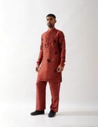 NASH KURTA SET - MAROON view 4