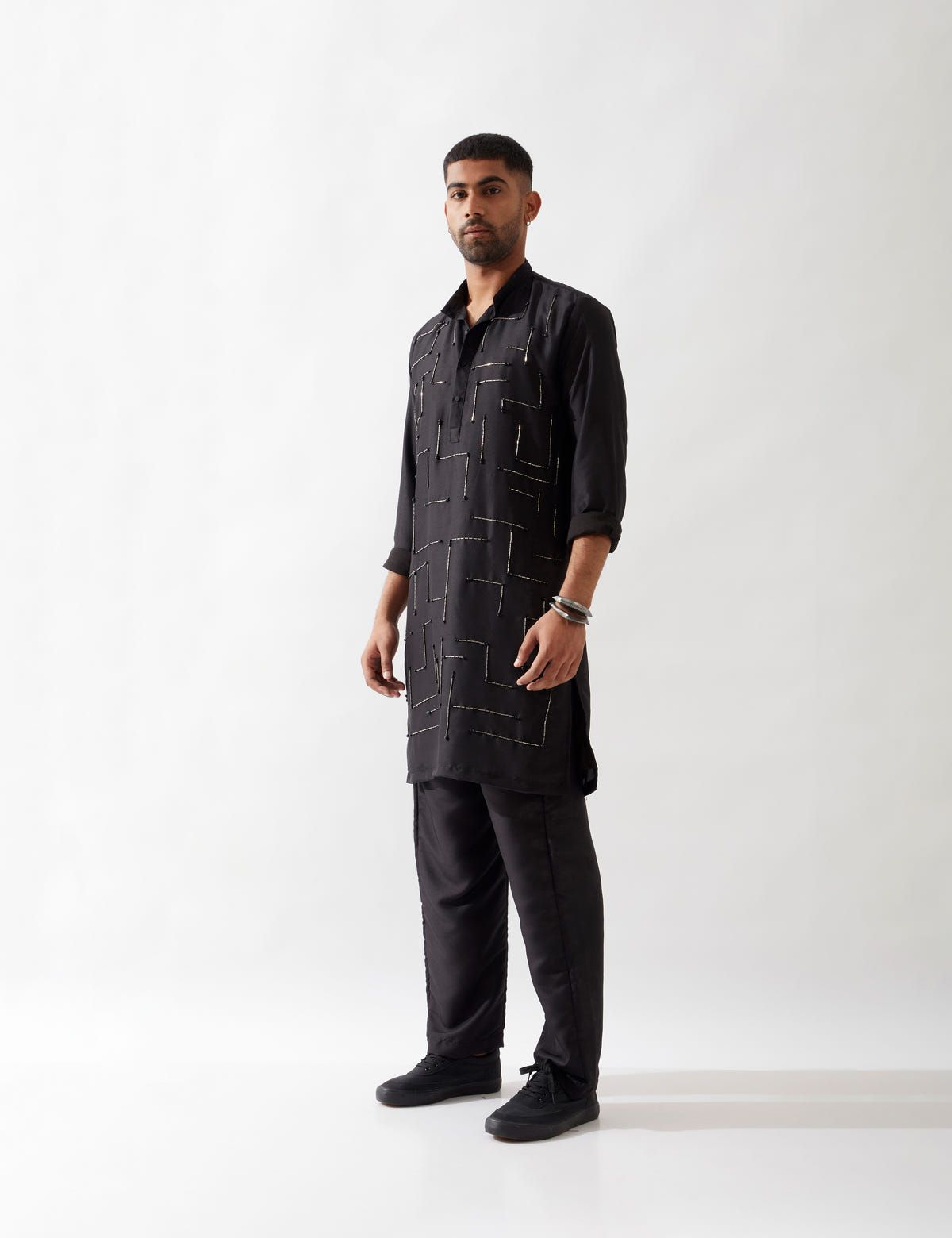 NOAH KURTA SET - BLACK - image 3