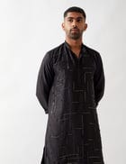 NOAH KURTA SET - BLACK view 5