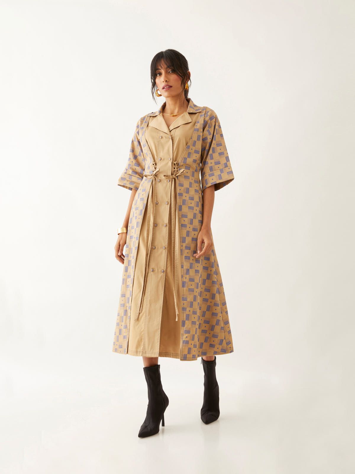 LEAH DRESS - SAND - image 3