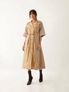 LEAH DRESS - SAND view 3