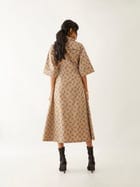 LEAH DRESS - SAND view 4