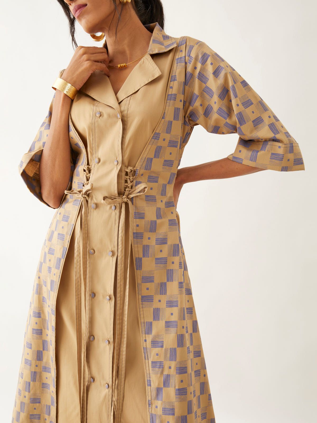 LEAH DRESS - SAND - image 5