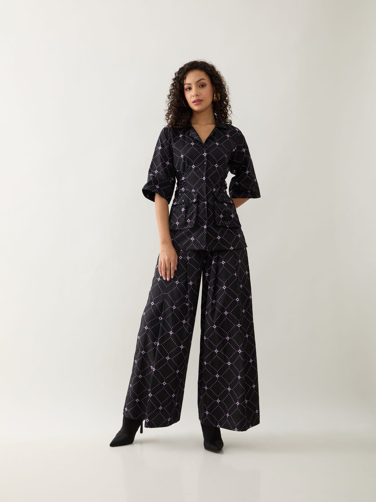 RENE SHIRT - BLACK - image 1