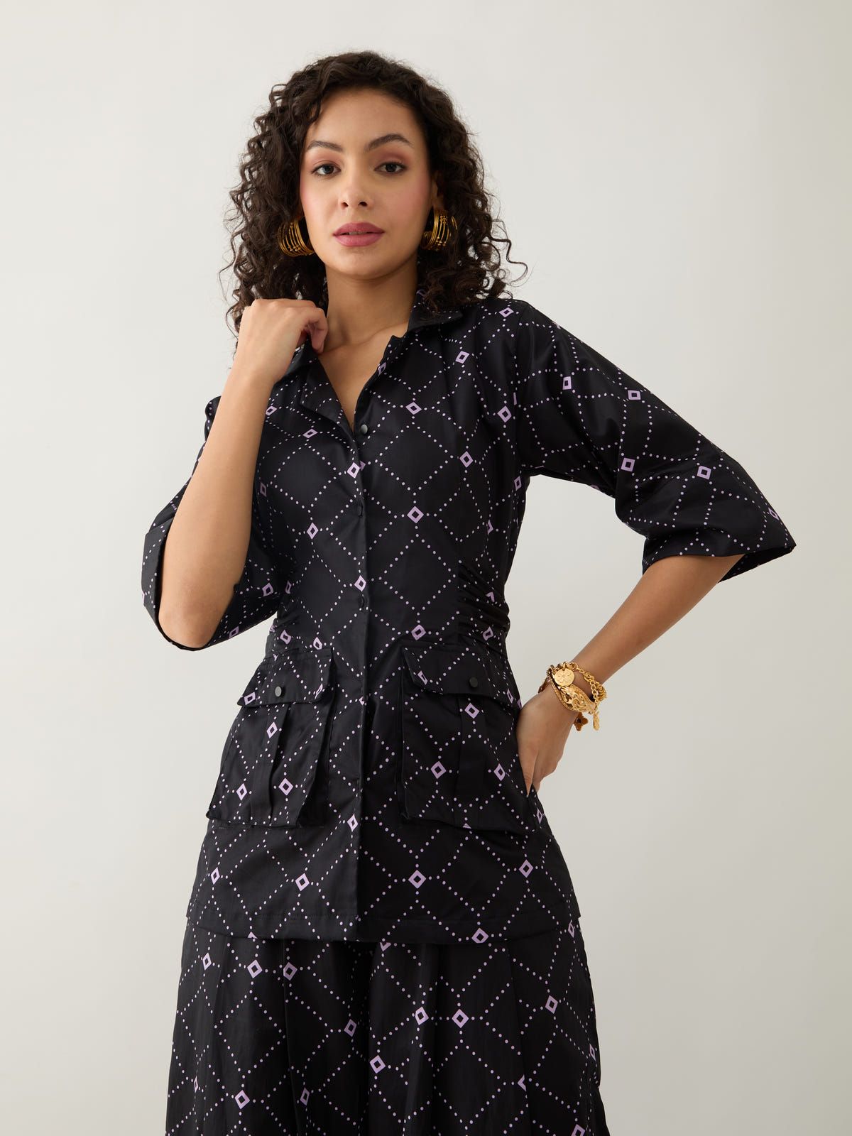 RENE SHIRT - BLACK - image 2