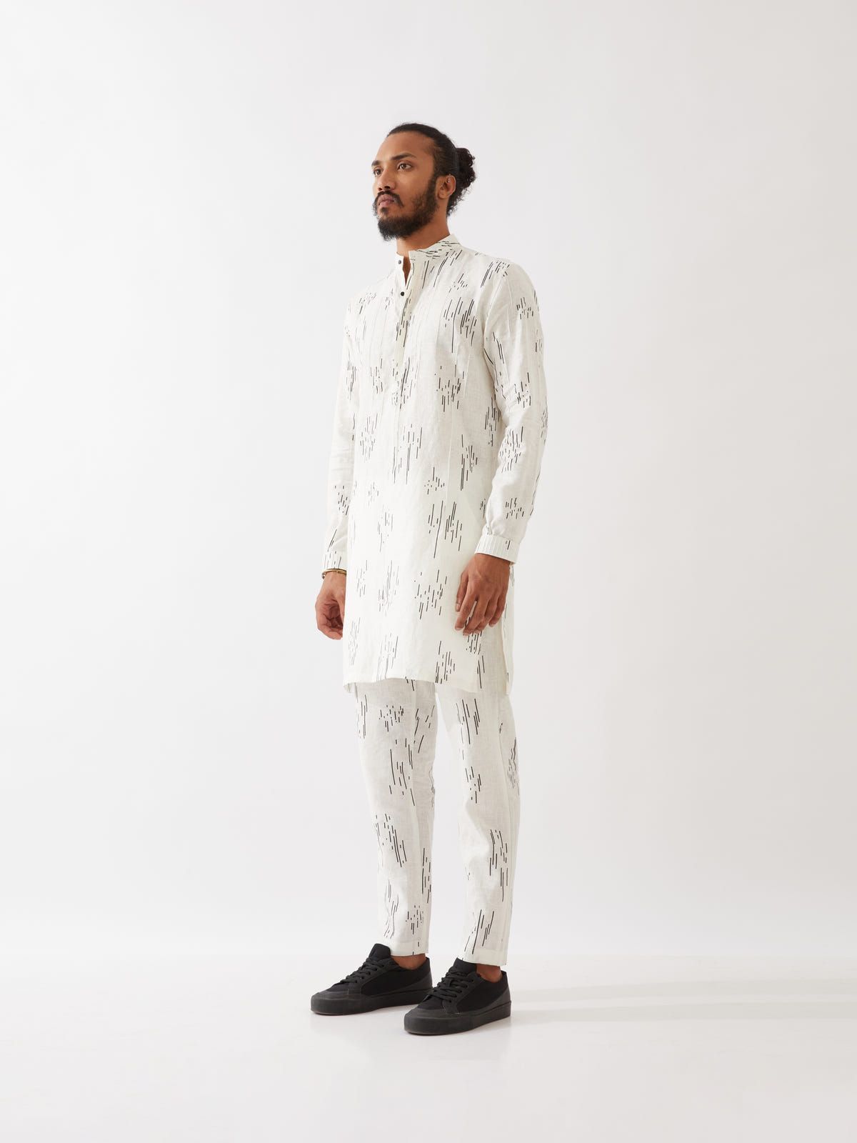 CARSON METEOR KURTA SET - WHITE - image 3