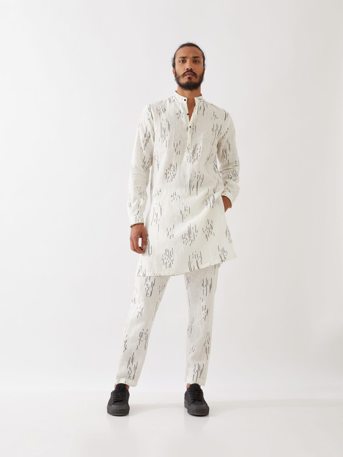 CARSON METEOR KURTA SET - WHITE - image 5