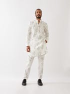 CARSON METEOR KURTA SET - WHITE view 5