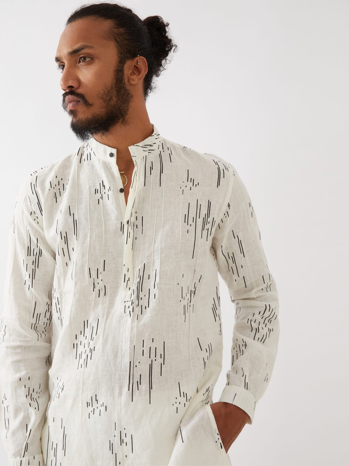 CARSON METEOR KURTA SET - WHITE - image 6