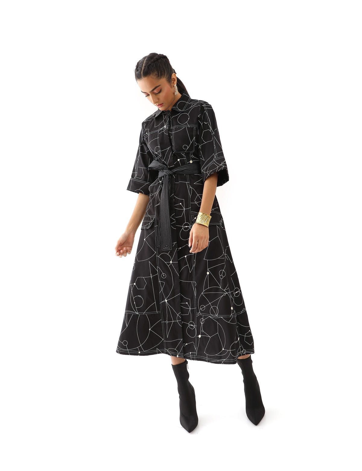 SUKIRO DRESS - BLACK - image 5