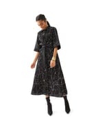 SUKIRO DRESS - BLACK view 5