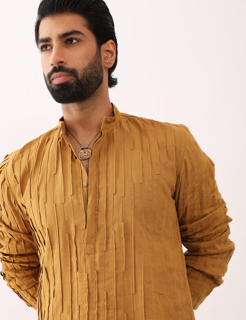 VIRAJ KURTA - MUSTARD