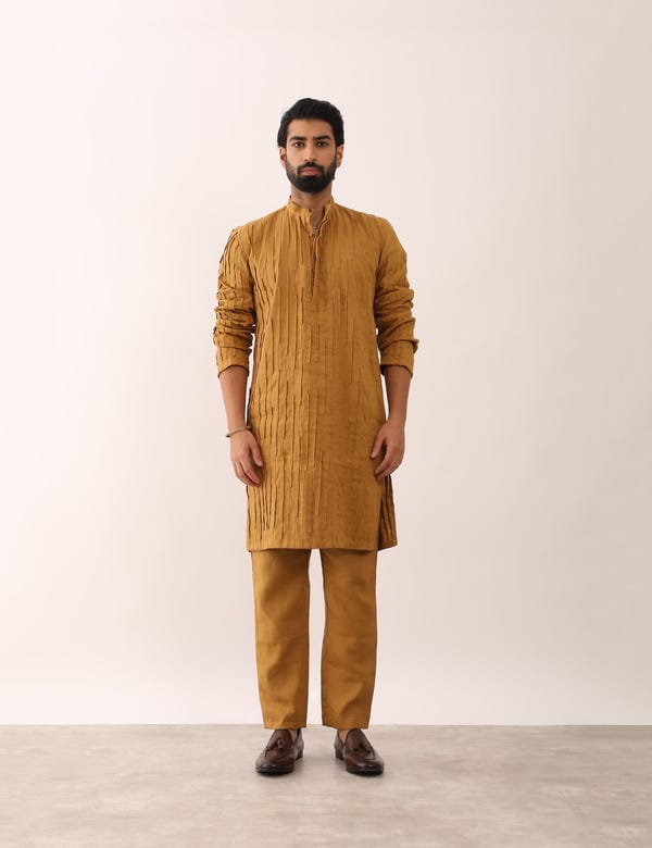 SON OF A NOBLE - SNOB — VIRAJ KURTA - MUSTARD