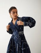 BLAIR DRESS - NAVY view 5