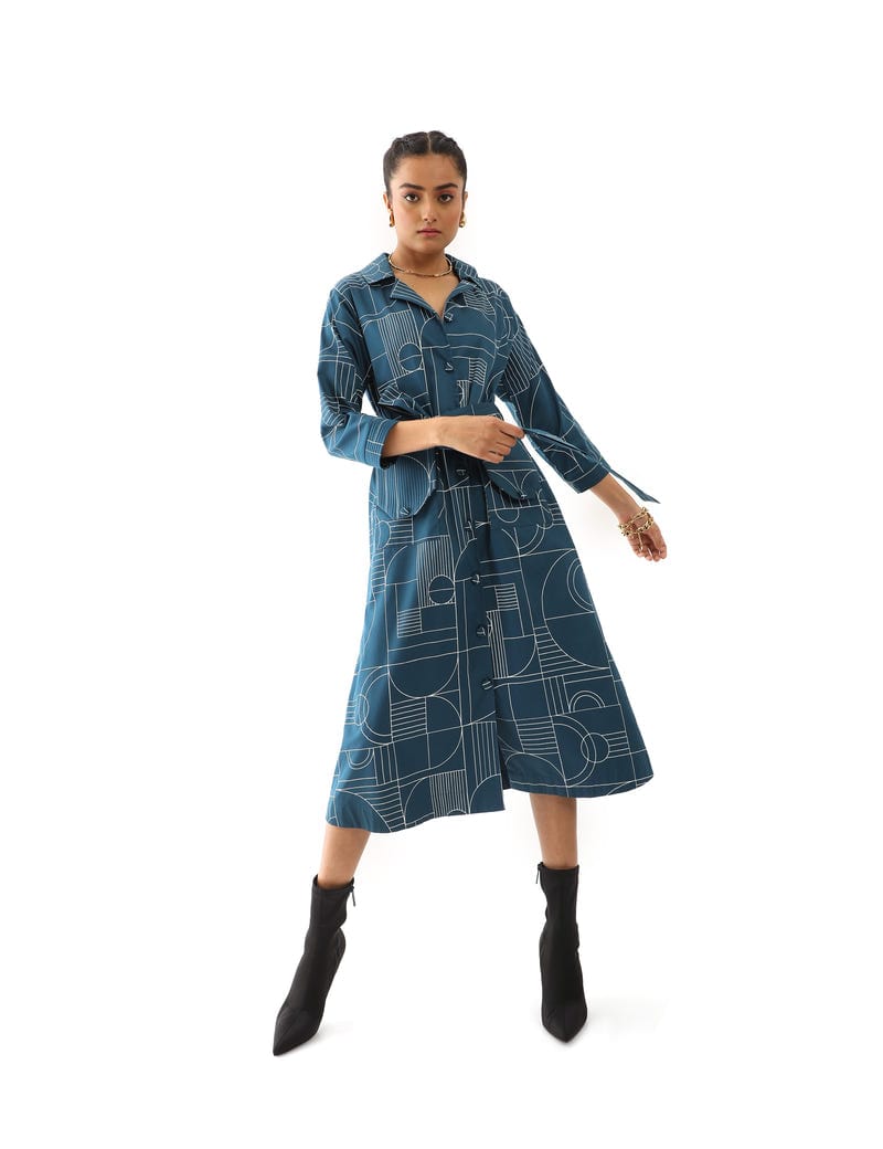RAYNE DRESS - BLUE