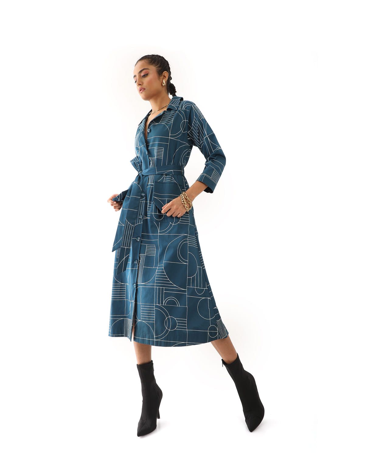 RAYNE DRESS - BLUE - image 3