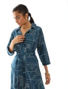 RAYNE DRESS - BLUE view 5