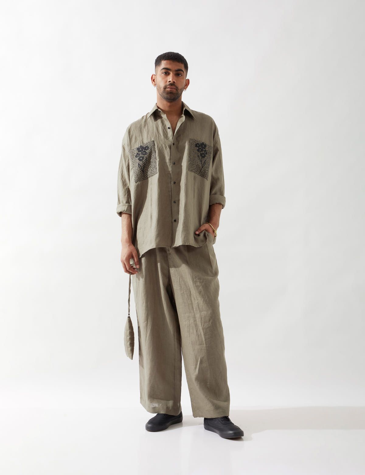 BLAISE FARM SHIRT- OLIVE - image 7