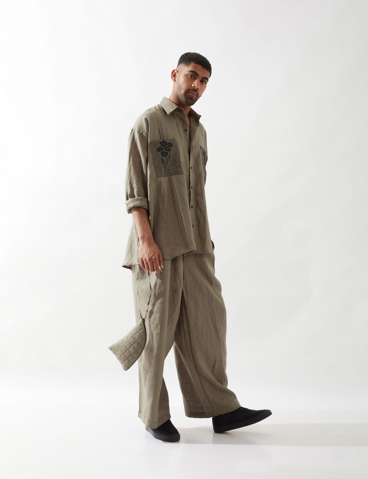 BLAISE FARM SHIRT- OLIVE - image 8