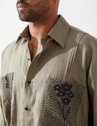 BLAISE FARM SHIRT- OLIVE view 9