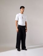 Jep Pleated Baggy Pant - Black view 1