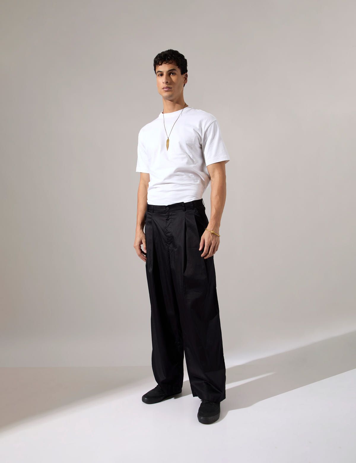 Jep Pleated Baggy Pant - Black - image 2