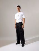 Jep Pleated Baggy Pant - Black view 2
