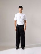 Jep Pleated Baggy Pant - Black view 3