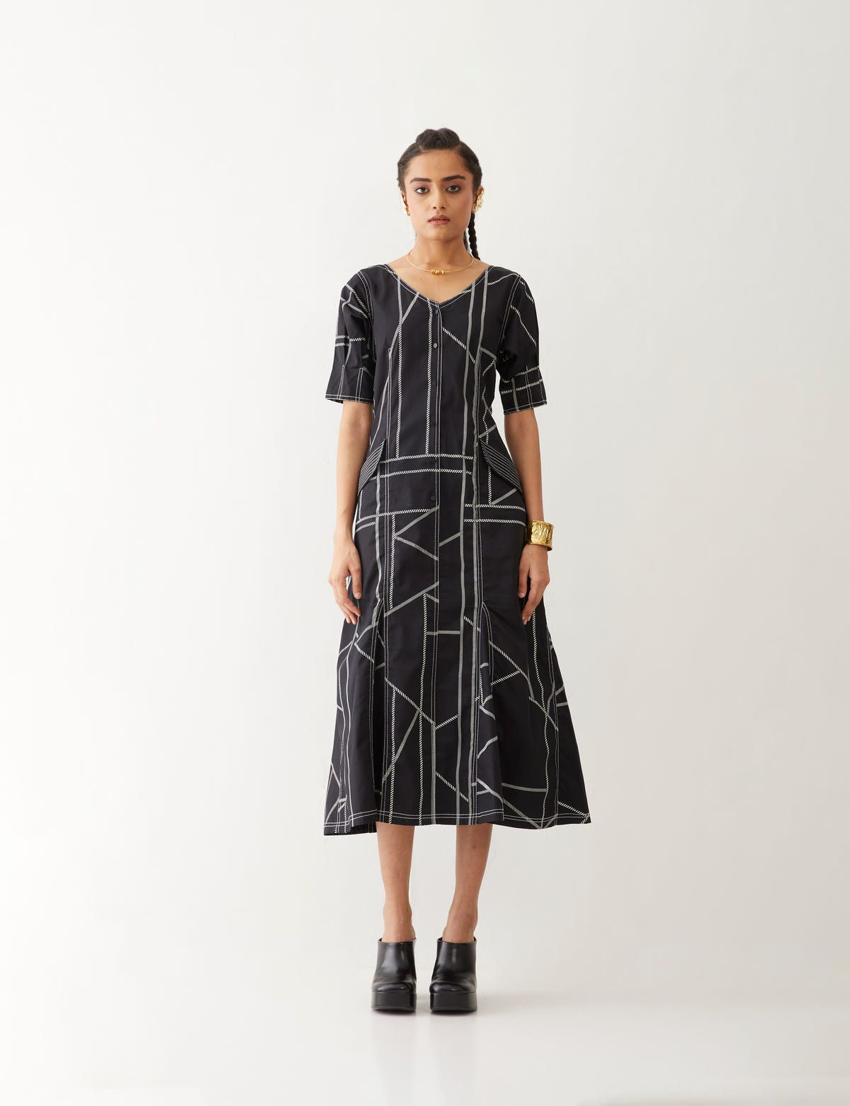 MOIRA DRESS - BLACK - image 2