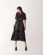 MOIRA DRESS - BLACK view 4